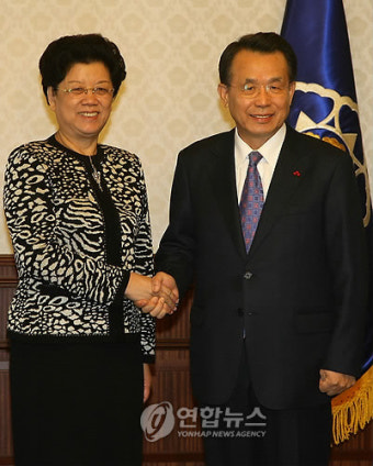 한총리, 천즈리 中 전인대 부위원장 접견
