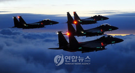 포항 상공 비행하는 F15K후푸알파