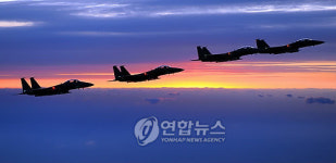 포항 상공 비행하는 F15K후푸알파