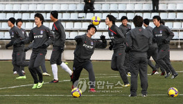 축구 국가대표팀 서귀포서 훈련