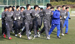 축구 국가대표팀 서귀포서 훈련