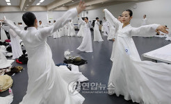 한국무용 실기시험 대기실