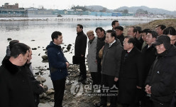 영산포구 방문한 이 대통령