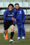전력질주하는 축구 대표팀 김영광