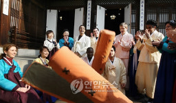 외국인 학생들의 한국 설맞이