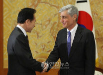 이 대통령 루빈 전 미 재무장관 접견