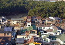 창원시 대방동 태양광 발전 주택들