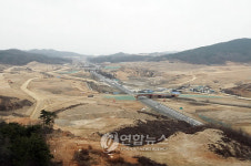 전망대서 바라 본 행정도시 건설 현장