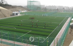 모습 드러낸 청주 용정축구공원