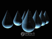 태백 물방울 조형물로 국민생수에 감사
