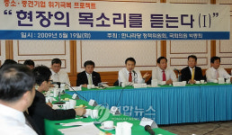 한, 중소기업 대책논의