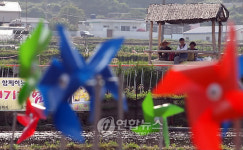 원두막이 시원해