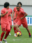 훈련하는 이란 축구대표팀