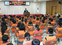진천 금구초교생들 군청 나들이 체험