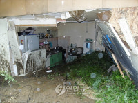 폭우로 횡성 우천면 두곡리 주택 반파