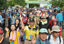 제주 거문오름 국제트레킹 출발