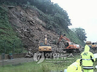 토사유출 군포 산본IC 진출로 복구작업