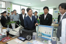 中 상무부 대표단 원주 황둔.송계마을 방문