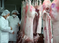 한총리 도축시설 방문