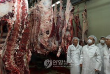 한총리 도축시설 방문