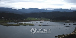 양구 한반도 인공섬에 부교 설치