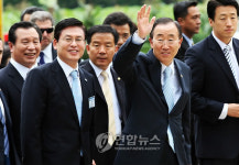 충주 방문한 반기문 사무총장