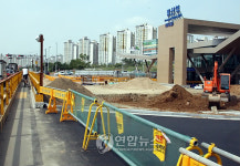 경의선 역사 공사 한창