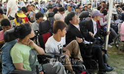 뇌성마비 장애인들의 가을 축제
