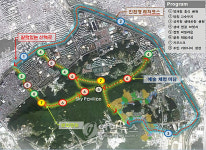 도로로 끊긴 양재천~대모산 생태육교로 연결