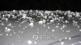 파주.양주지역에 1∼2㎝ 우박