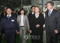 불가리아 대통령 울산 현대車 방문