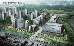 강일동 첨단업무단지 조감도
