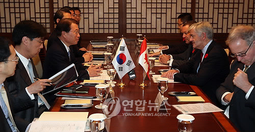 한-캐나다 외교장관, 서울서 뜨거운 환대와 협력 다짐 

