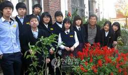 광주 용봉중은 사계절 꽃피는 학교