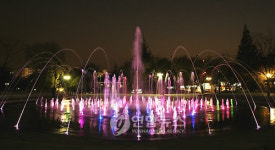 대구 달서구 와룡공원 분수 준공식