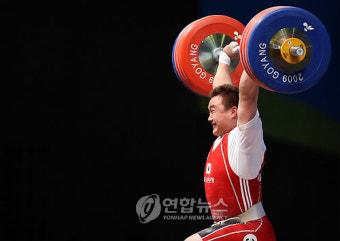 -세계역도- 김선종, 용상 '깜짝' 금메달