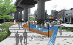 말썽많은 대학로 실개천 일부 덮는다