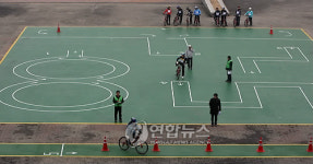 자전거교사 실기시험입니다.