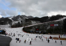 원주 오크밸리 눈아 반갑다∼