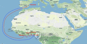 한진해운, 지중해.서아프리카 신규 서비스 개시