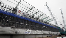 분주한 영암 F1 국제자동차 경주장