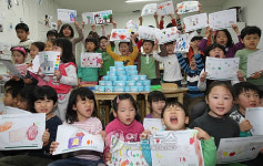 어린이들도 아이티 긴급구호 동참