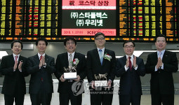 (주)스타플렉스, (주)우리넷 코스닥시장 신규상장식