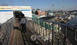 통행금지 앞둔 소래철교