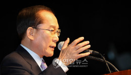 세종시 원안 추진 다짐하는 이회창 총재