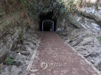 제주 셋알오름 일본군 동굴진지 보강