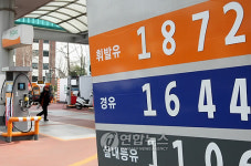 헉! 휘발유 1ℓ에 1,872원