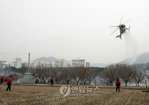 논두렁 태우기..산불 조심!