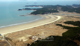 하늘에서 내려다본 태안 신두사구