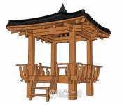 울산한국전통건축학교 보급형 사각정자 제작